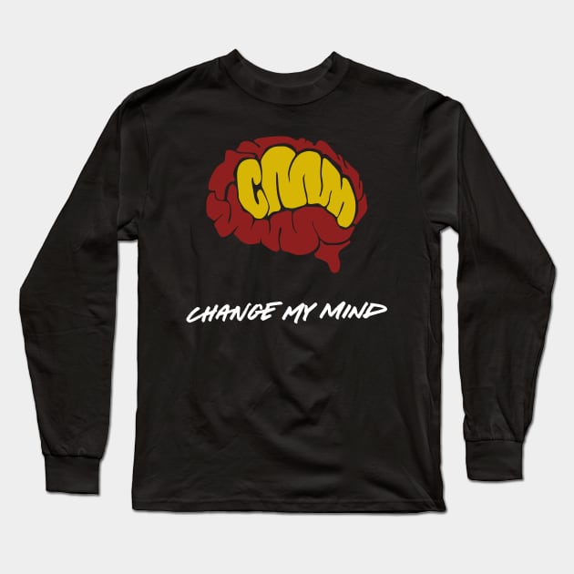 Change My Mind logo (R/Y) Long Sleeve T-Shirt by Change My Mind Podcast